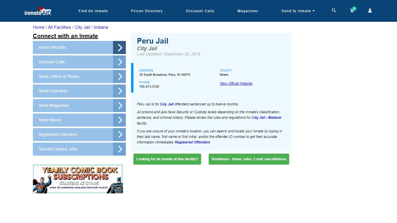 Peru Jail | Inmate Locator